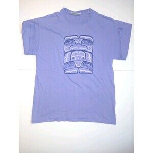 Native Origins Indigenous Art Purple T-Shirt (M)